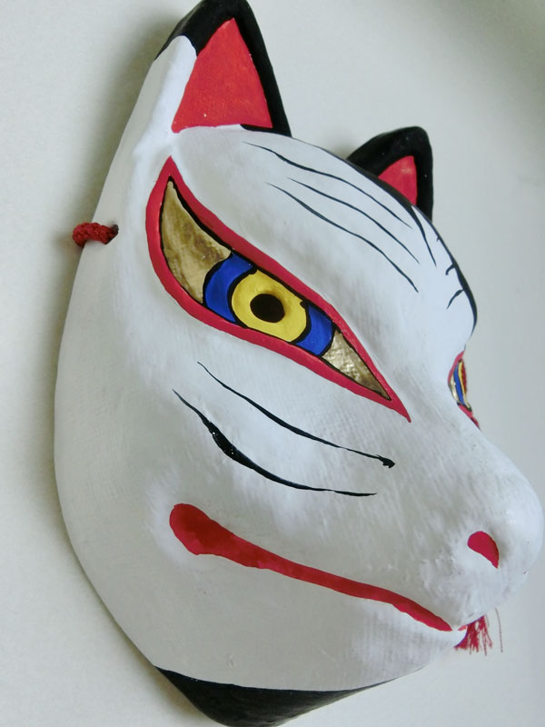 秦こころの狐面（斑）