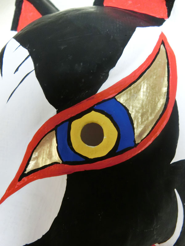 秦こころの狐面（斑）