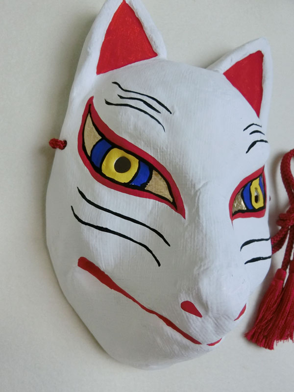 秦こころの狐面（白）