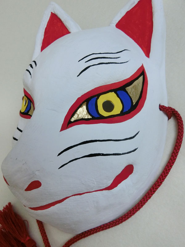 秦こころの狐面（白）