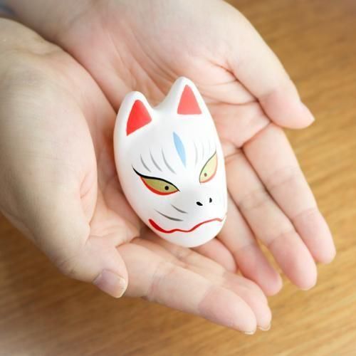 一千乃：張り子マグネット 狐面