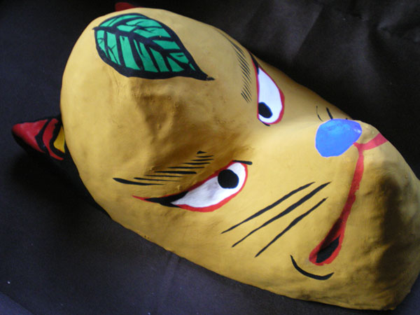 おでこキツネ黄土色