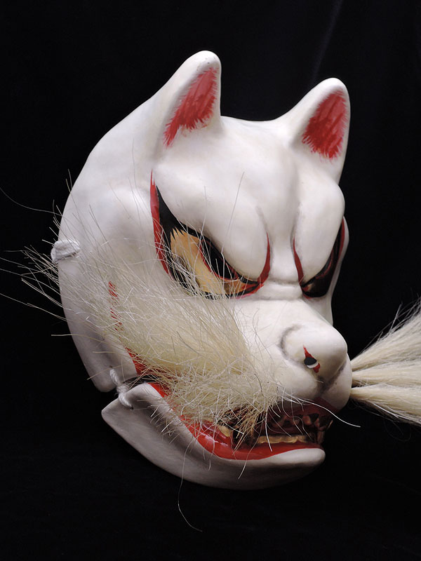 柿田勝郎面工房：石見神楽面　小狐