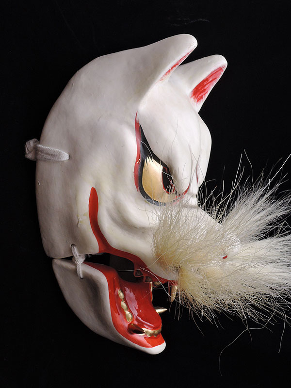 柿田勝郎面工房：石見神楽面　小狐