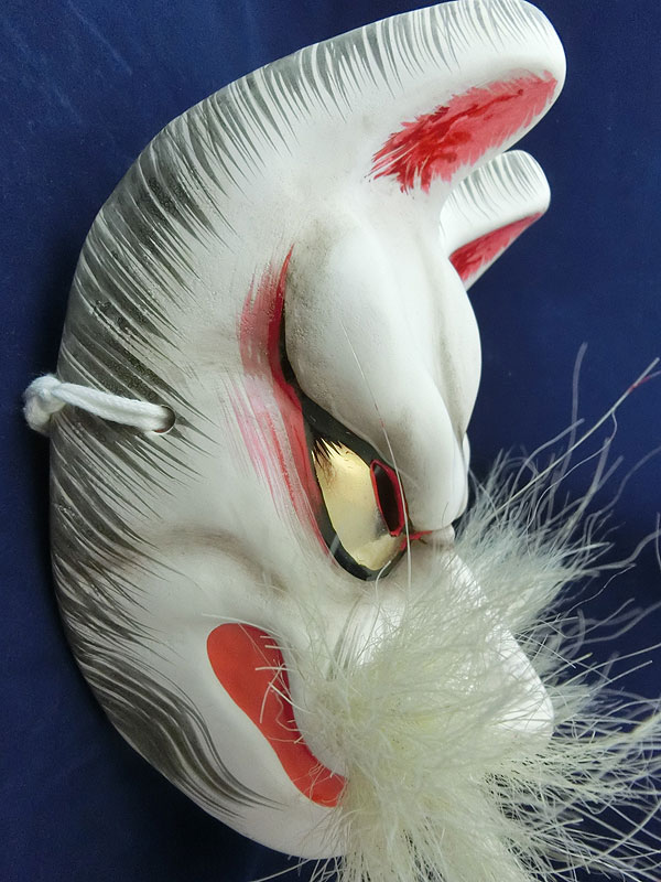 柿田勝郎面工房：石見神楽面 コン狐[販売終了]