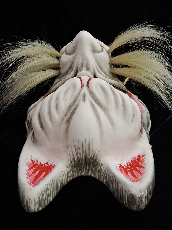 石見神楽面：悪狐（小）