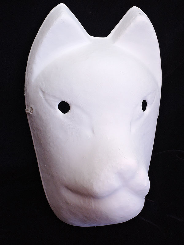 カサマヤ物産：絵付け用　お面　キツネ