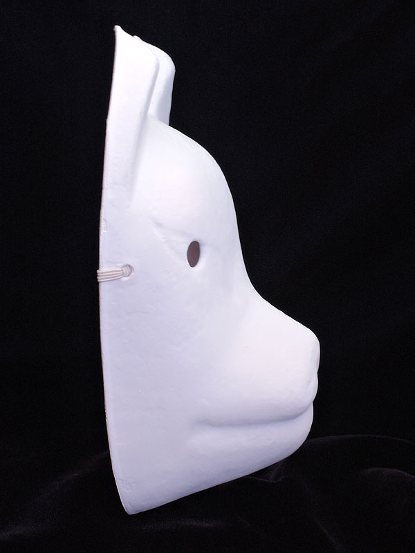 カサマヤ物産：絵付け用　お面　キツネ