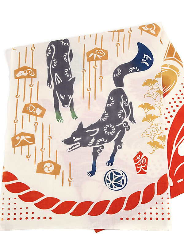 宮本株式会社：手拭い「狛犬」