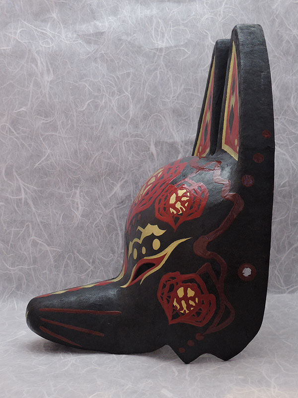 半狐面「鬼灯」≪羽二重張り≫