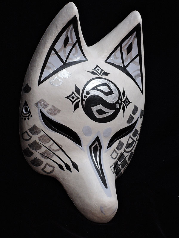 半狐面「龍神」≪羽二重張り≫