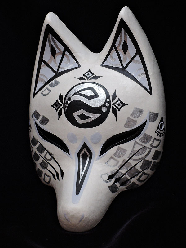 半狐面「龍神」≪羽二重張り≫