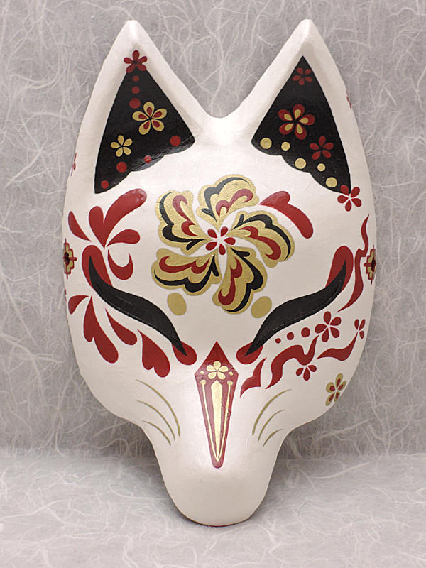 狐面「朱華」≪羽二重張り≫Kichi型3式