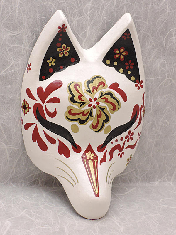 狐面「朱華」≪羽二重張り≫Kichi型3式