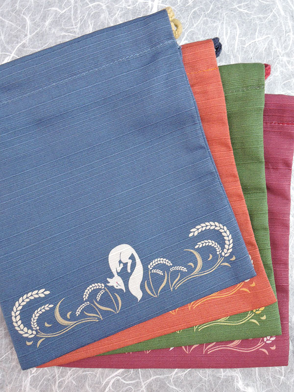 狐巾着「稲穂狐」(小)