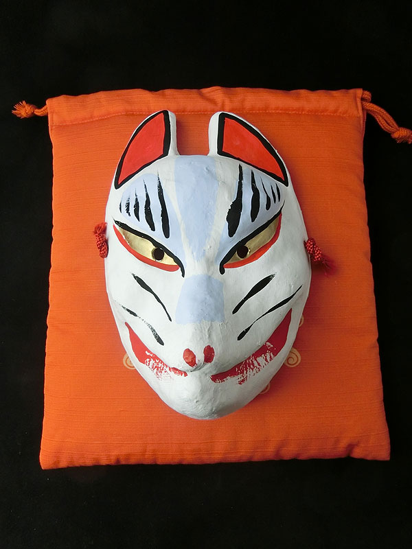 狐巾着「宝狐」（狐面用）