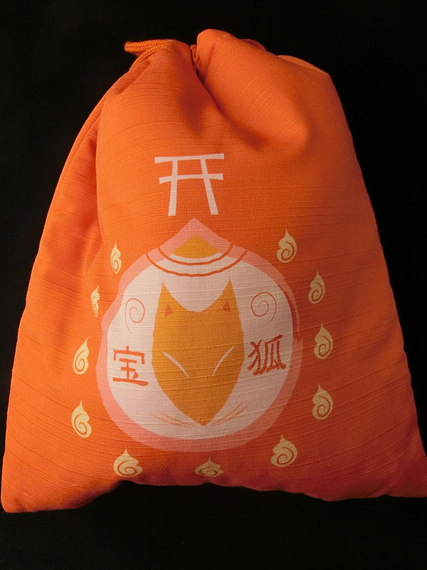 狐巾着「宝狐」（狐面用）
