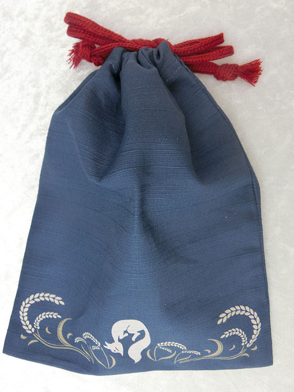 狐巾着「稲穂狐」（中）