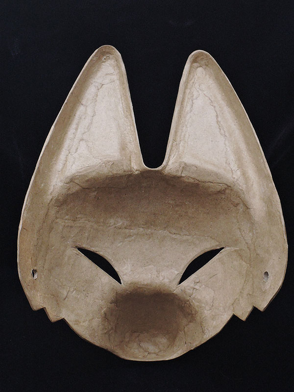 狐面堂：絵付け用 生地半狐面 弐型