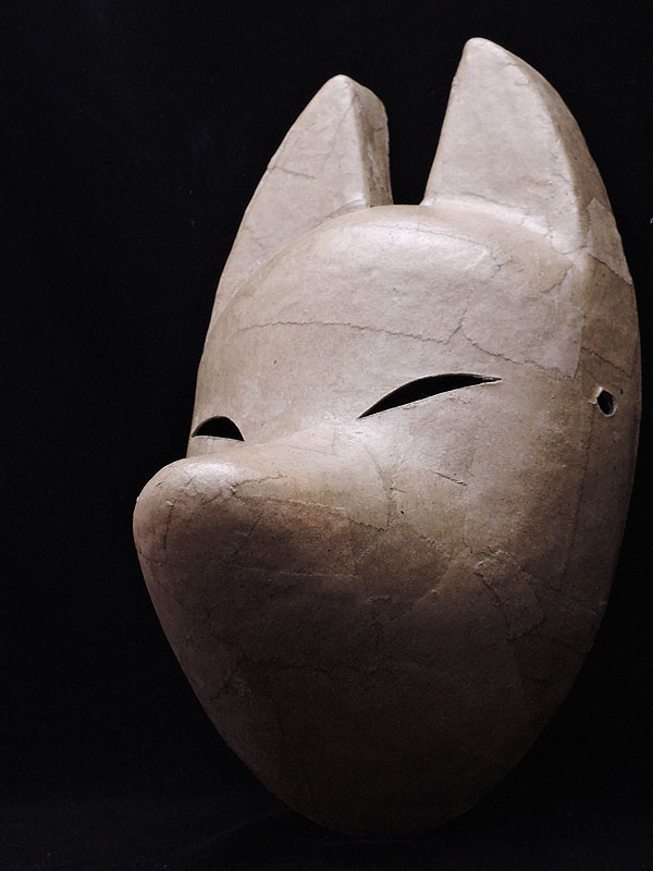 狐面堂：絵付け用狐面 Kichi型 生地（小）