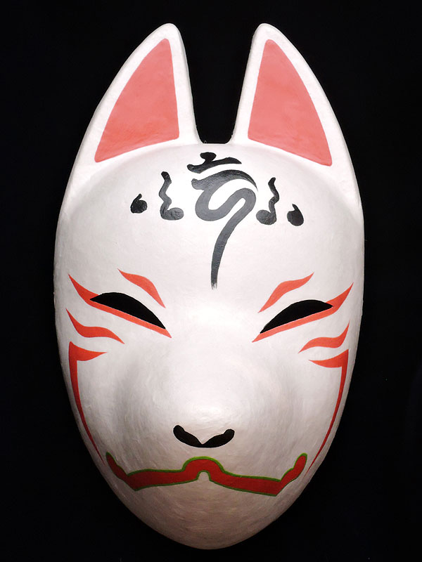 狐面「朱」≪羽二重張り≫