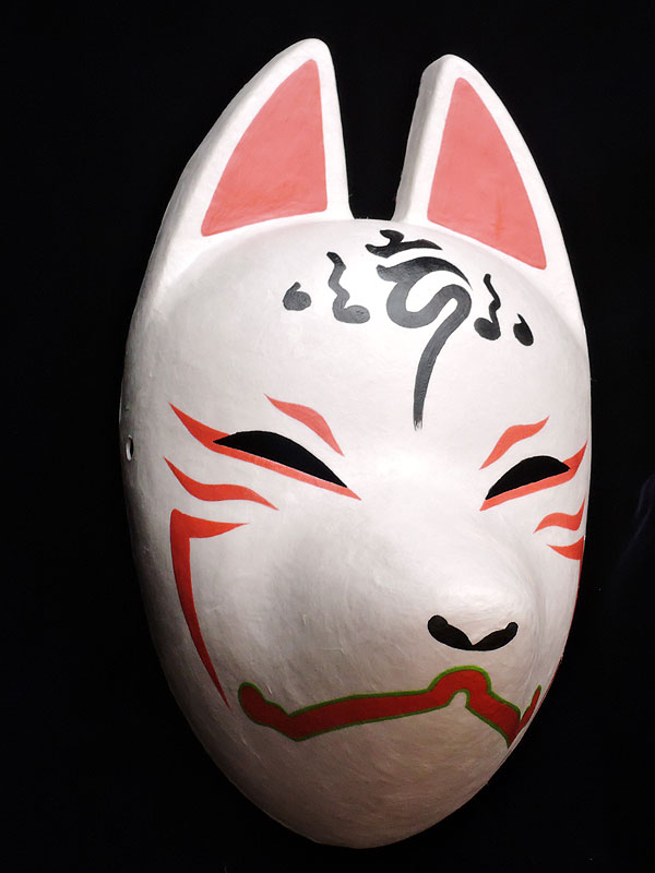狐面「朱」≪羽二重張り≫