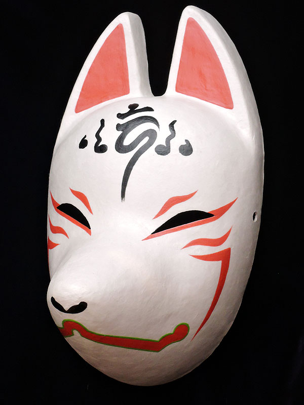 狐面「朱」≪羽二重張り≫