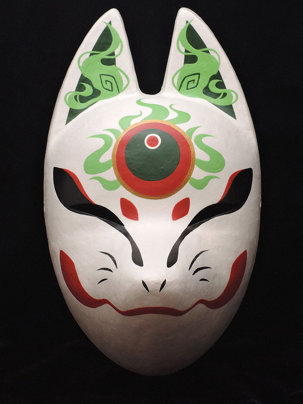 狐面「宝珠」≪羽二重張り≫