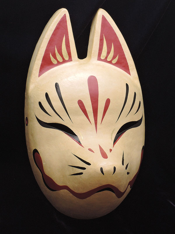 狐面「鈴稲」≪羽二重張り≫（大）