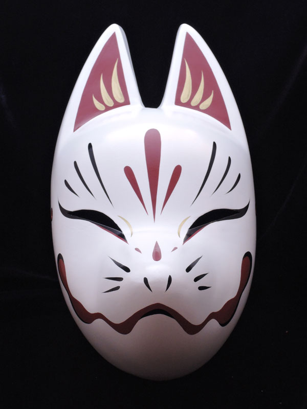 狐面堂：狐面「鈴稲　白」（大）