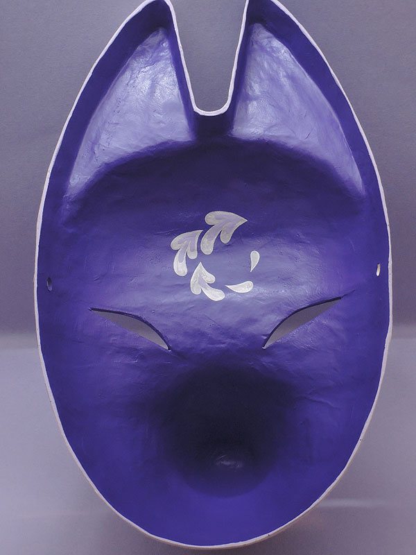 狐面「藤紫雨」≪羽二重張り≫(大)