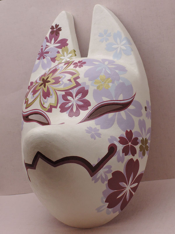 狐面堂：狐面「千世桜」≪羽二重張り≫（大）