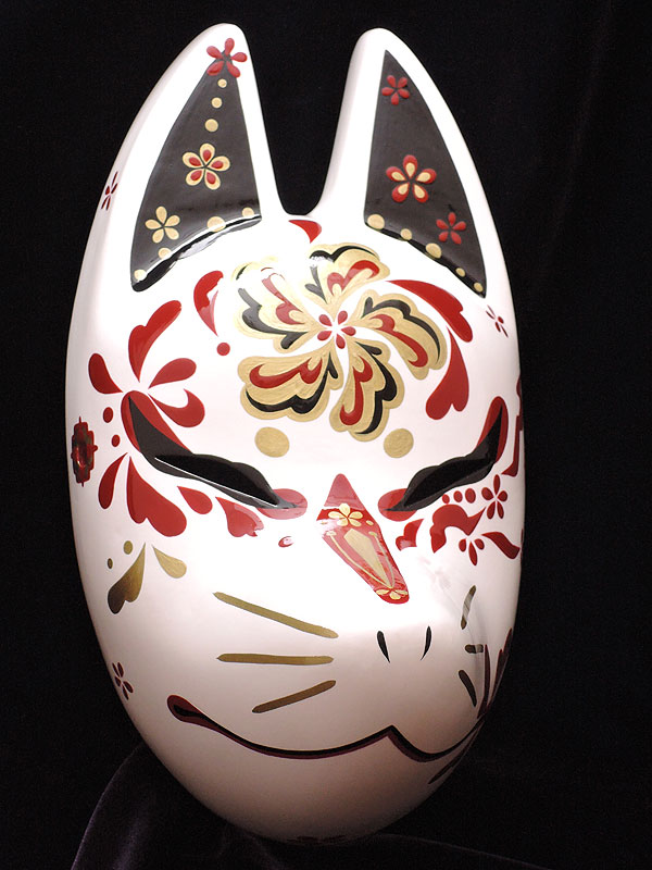 狐面堂：狐面「朱華－シュカ－」（小）