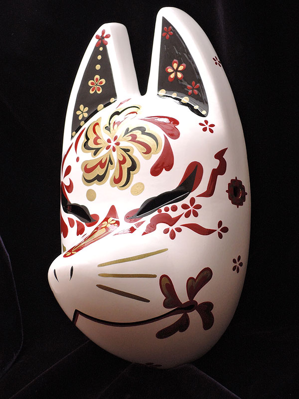 狐面堂：狐面「朱華－シュカ－」（小）