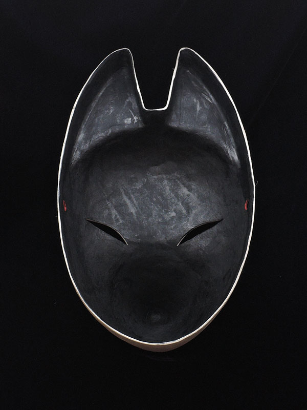 狐面堂：狐面「鈴稲 白」≪羽二重張り≫（小）