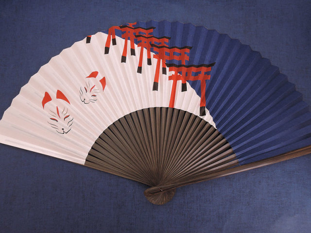 扇子「鳥居」