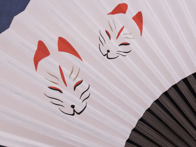 京都くろちく【新品】高級麻暖簾「招福夫婦鶴」日本製！25,300円 くろちく：紙扇子「鳥居」