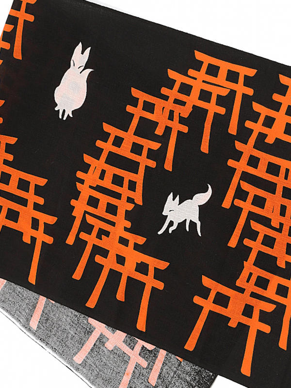 くろちく:手拭い「おいなりさん」