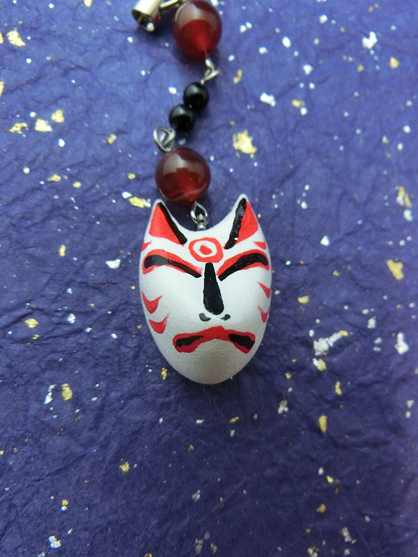 狐面ストラップ