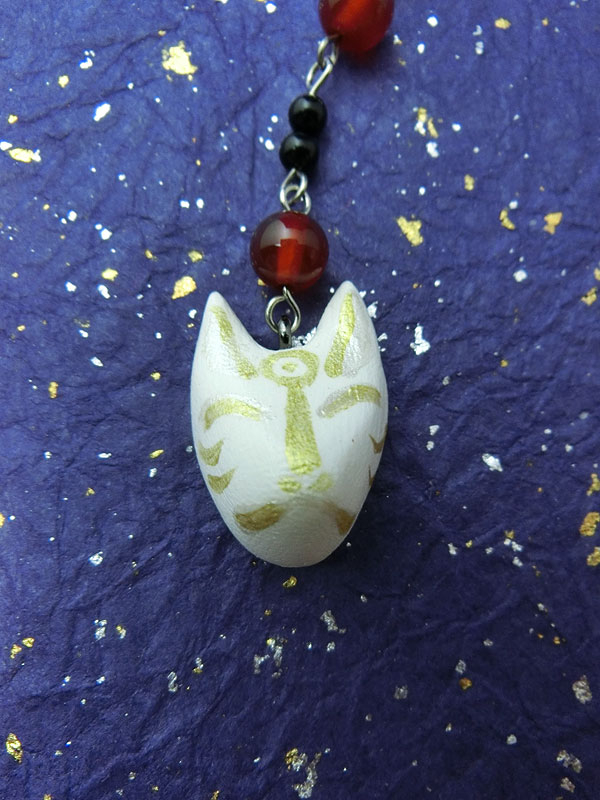 狐面ストラップ