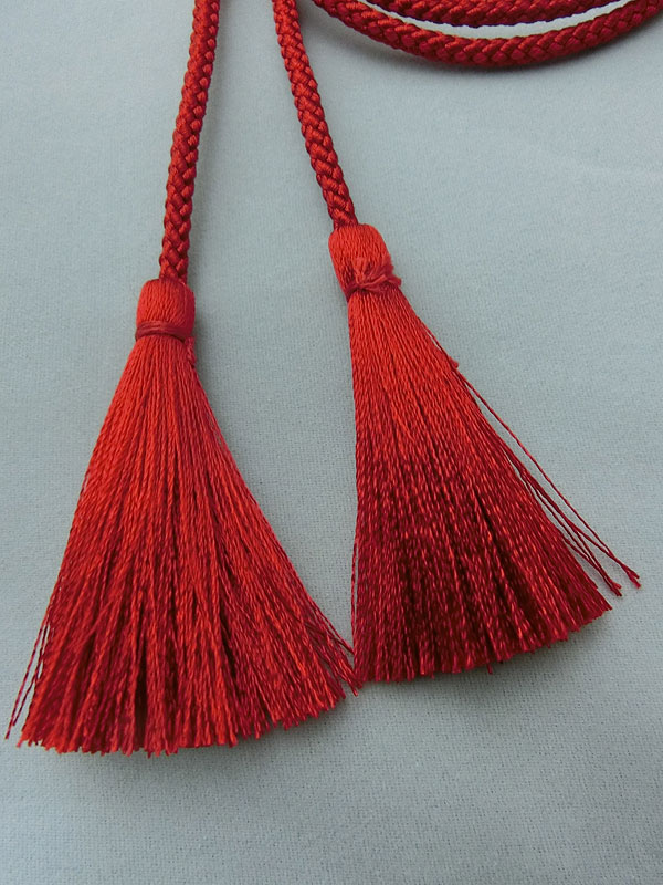 江戸打ち房付き紐 細 二本セット 全三色