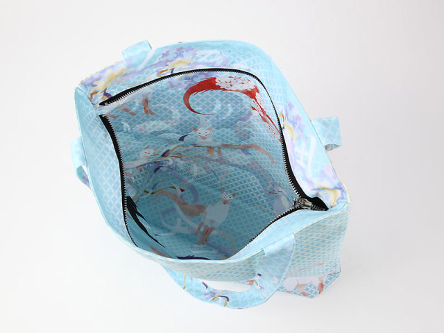 ファスナーバッグ「九尾狐道中」