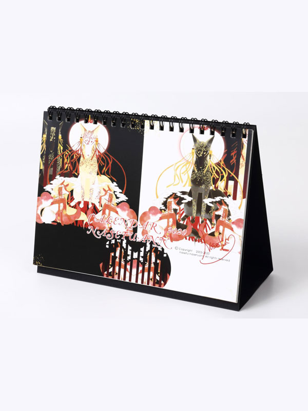 2020狐卓上カレンダー