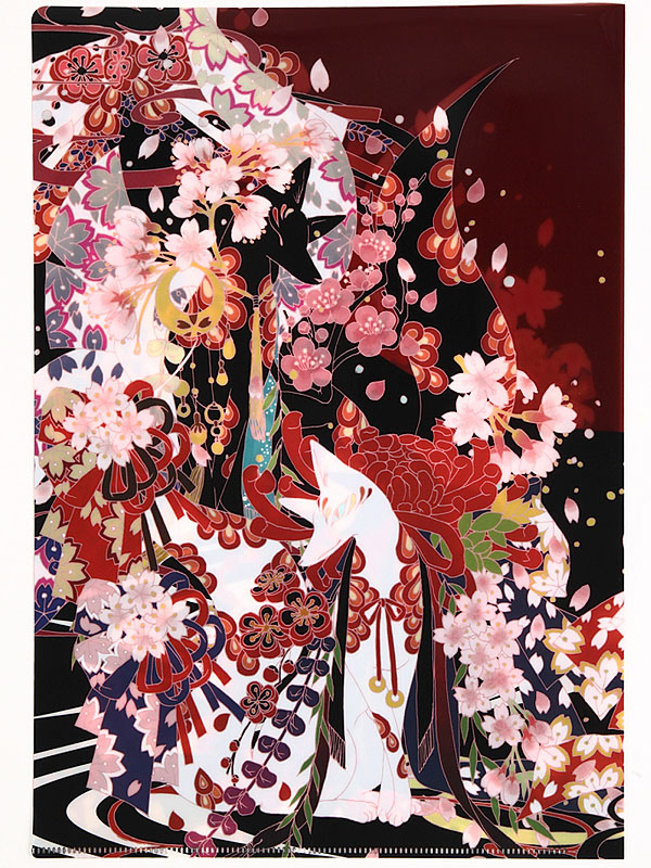 クリアファイル「桜と狐」