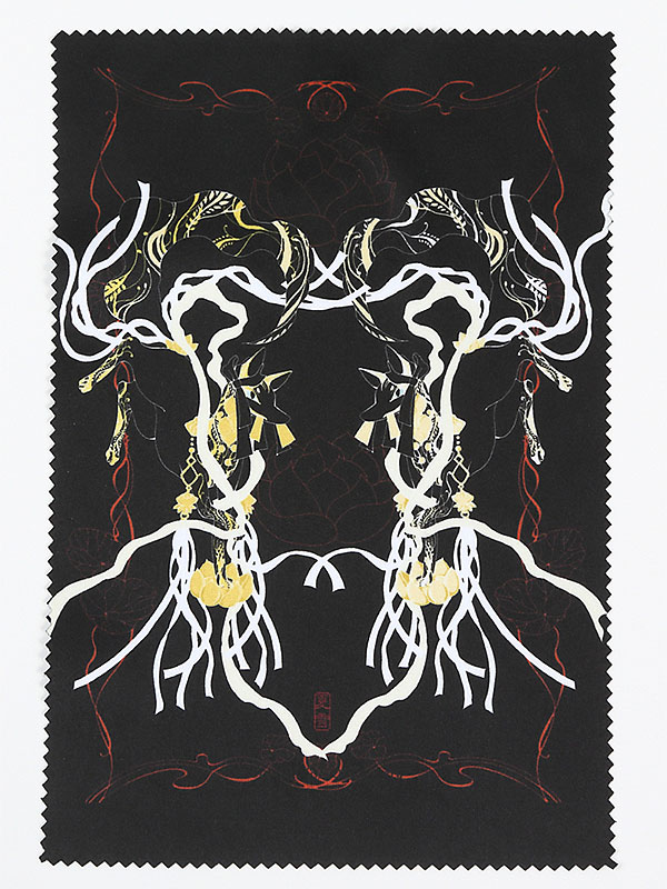 めがねふき「ハスと黒狐」