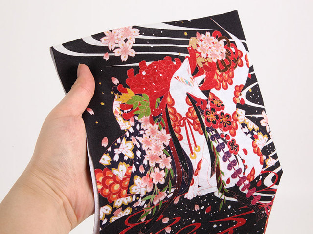 手拭い「桜と狐」