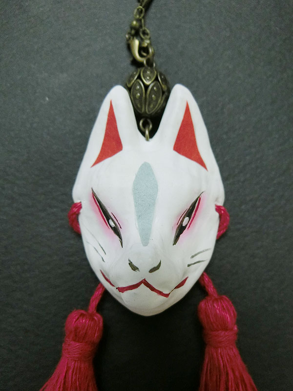 狐面飾り・彩紙