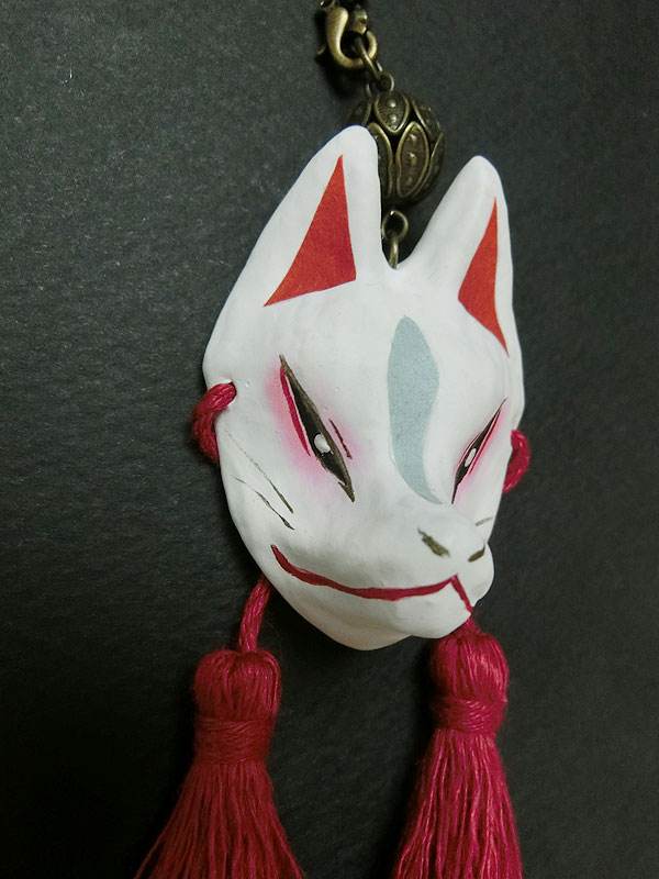 狐面飾り・彩紙