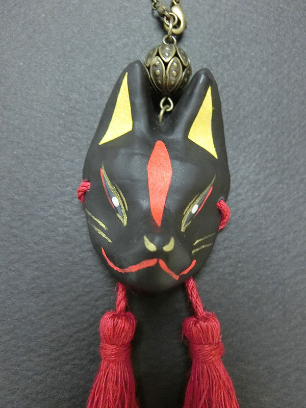 狐面飾り・彩紙