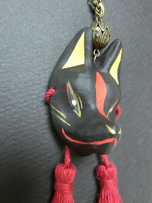 狐面飾り・彩紙